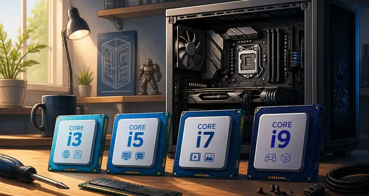Processeurs Intel Core i3, i5, i7, i9