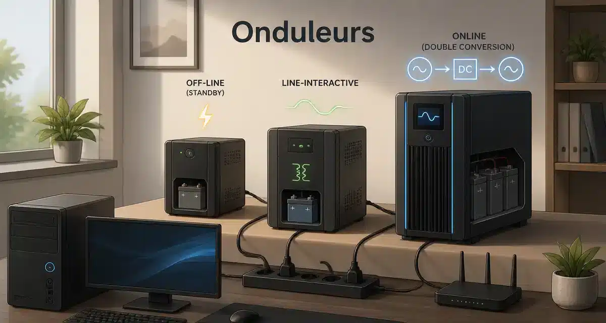 Différents types d'onduleurs pour protection d'énergie